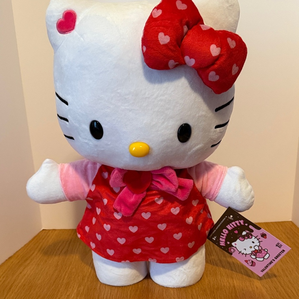 Hello Kitty Valentine's Greeter with Pink Dress